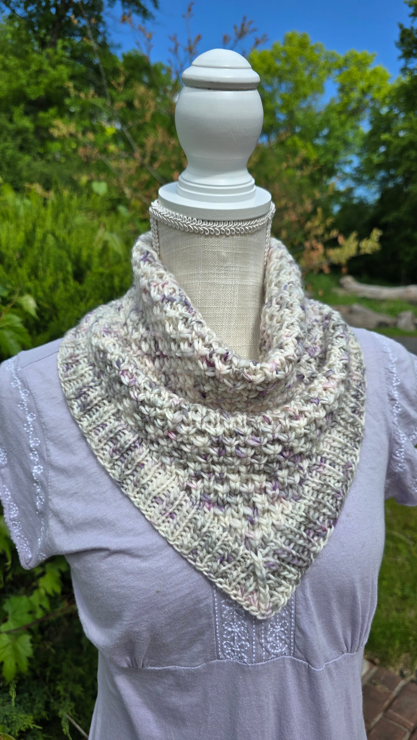 Flamefall (Bandana Cowl) Knitting Pattern