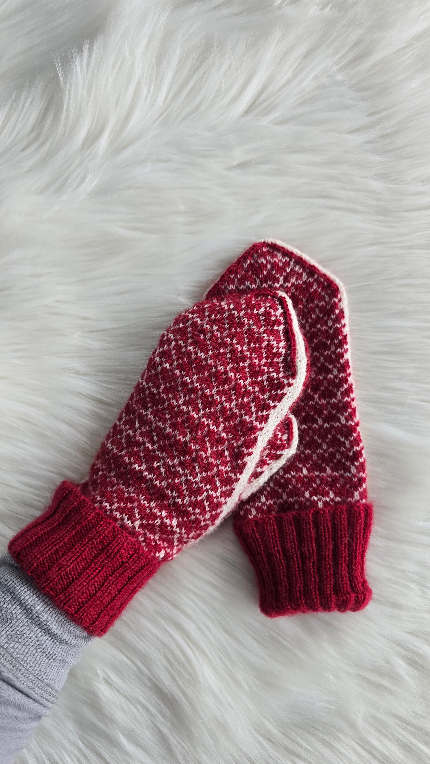 Lighthearted Mittens Knitting Pattern
