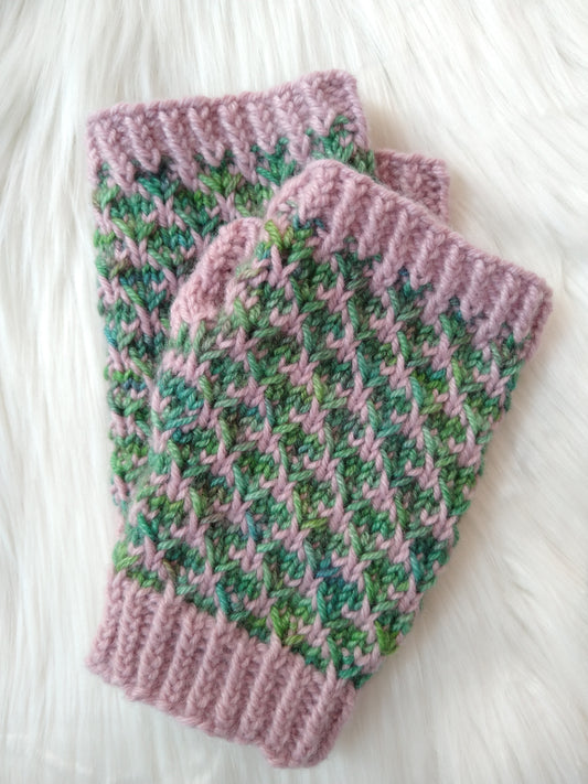 Rosewood Mitts (LIGHT) Knitting Pattern