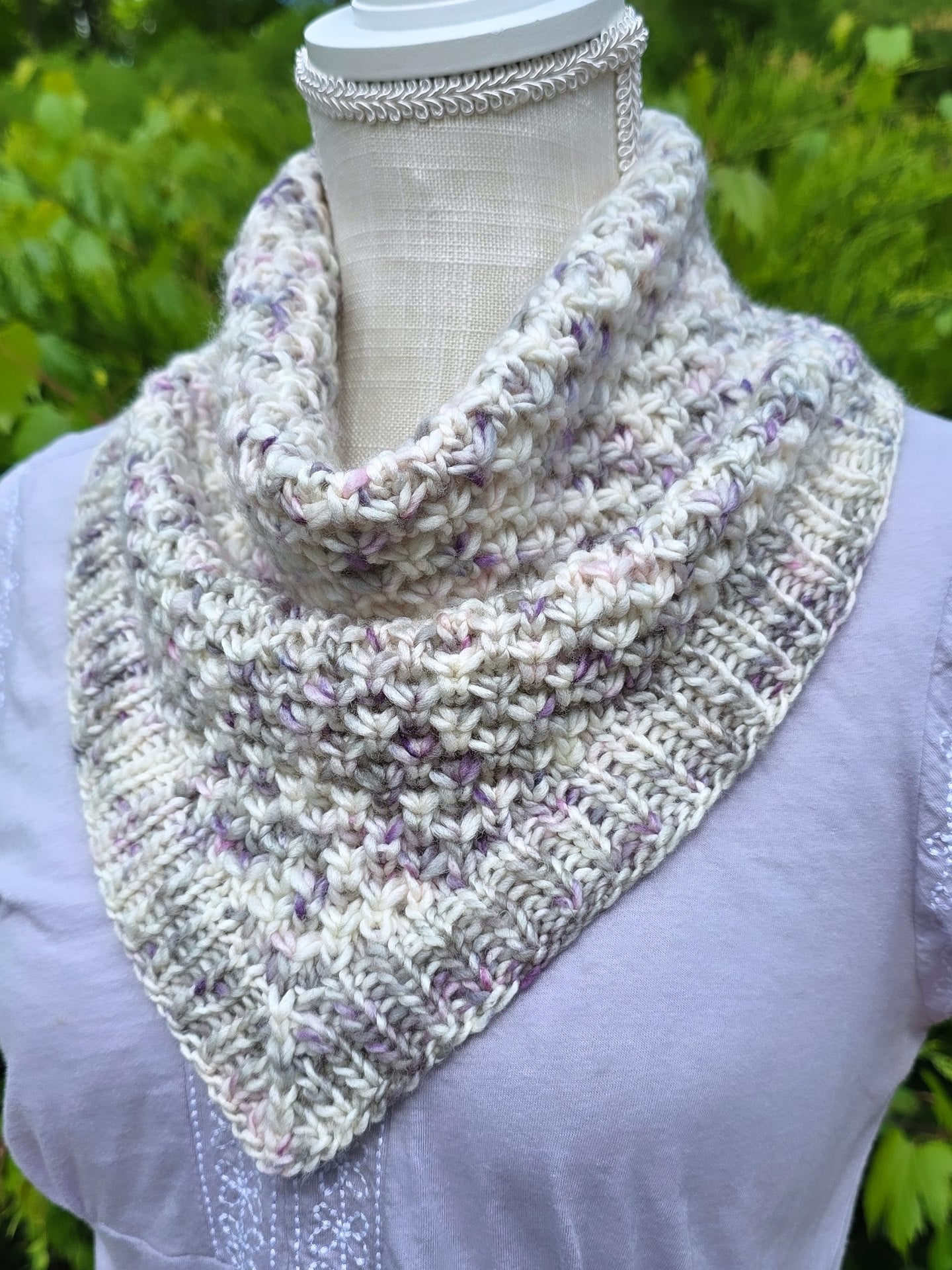 Flamefall (Bandana Cowl) Knitting Pattern