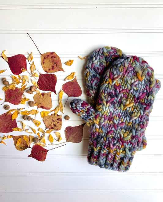 Rosewood Mitts (SUPER BULKY only) Knitting Pattern