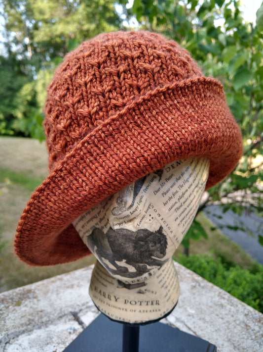 Rosewood Cloche Knitting Pattern