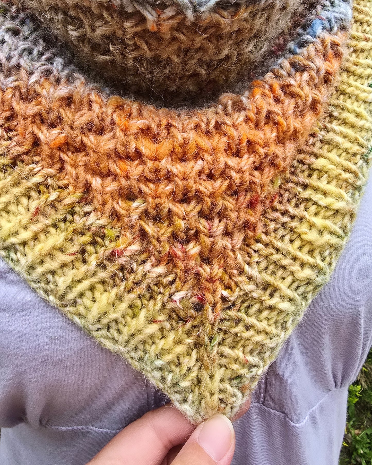 Flamefall (Bandana Cowl) Knitting Pattern