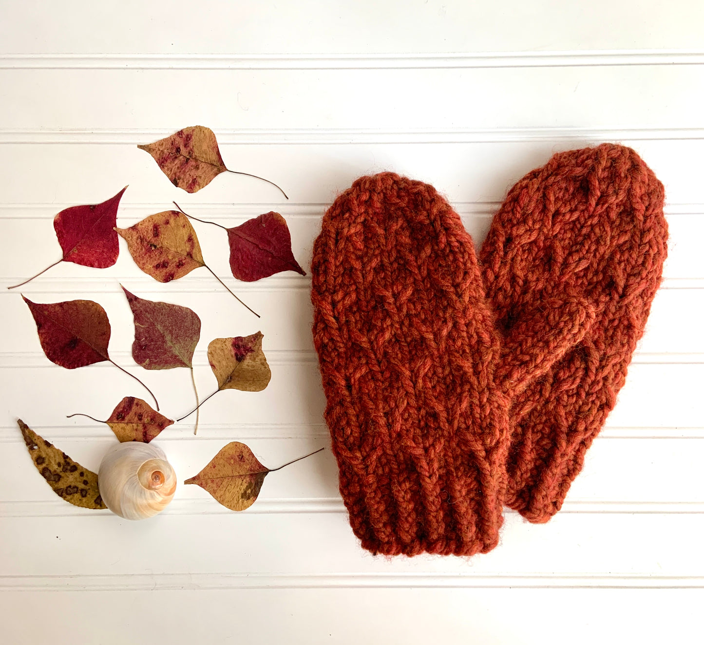 Rosewood Mitts (SUPER BULKY only) Knitting Pattern