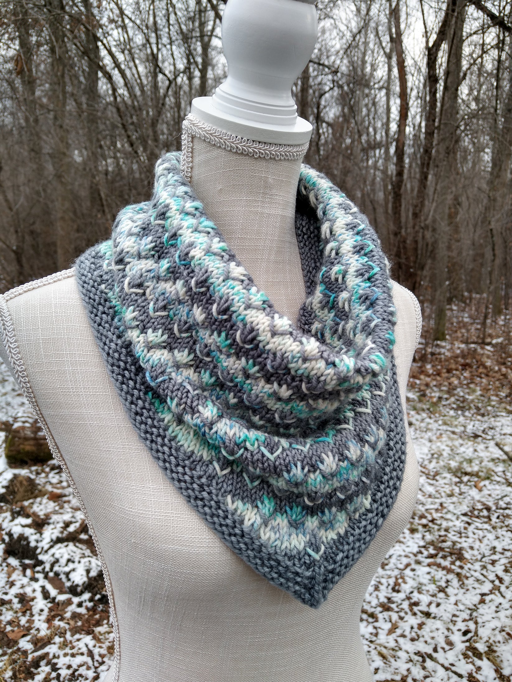 Pomona Bandana Cowl Knitting Pattern Wanded Knit and Crochet